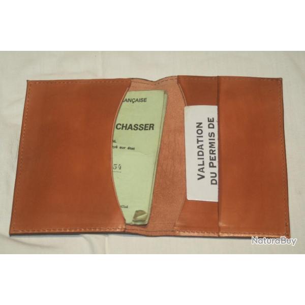 etuis permis de chasser cuir