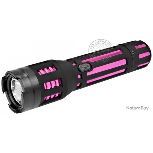 Lampe torche shocker PIRANHA - 3 000 000 V Rose