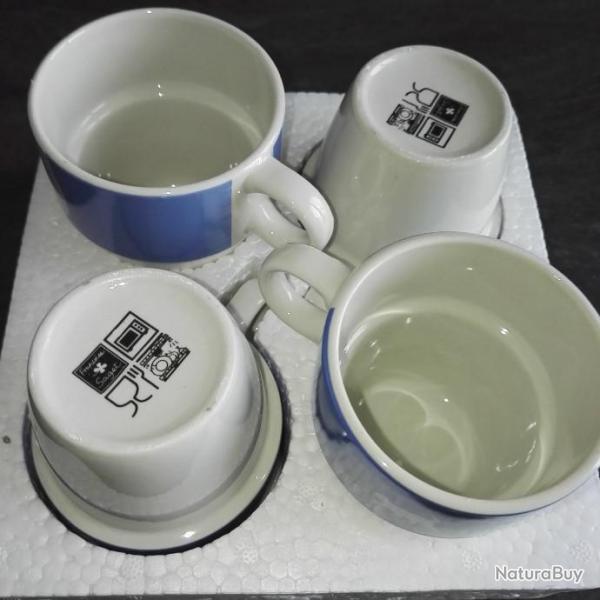 Lot de 4 mugs