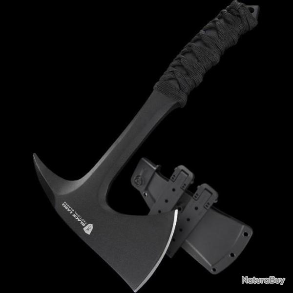 Hache Tomahawk Browning Acier Carbone 1055 Manche Paracorde Etui Blade-Tech BR110BL