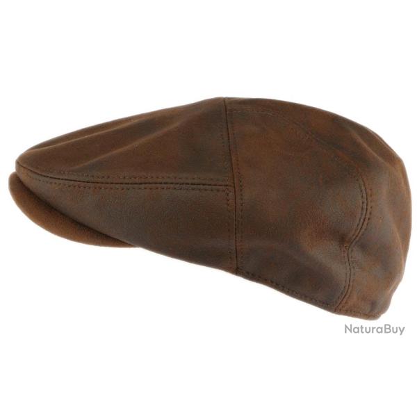 Casquette cuir marron suedine Dooker Aussie Apparel Marron