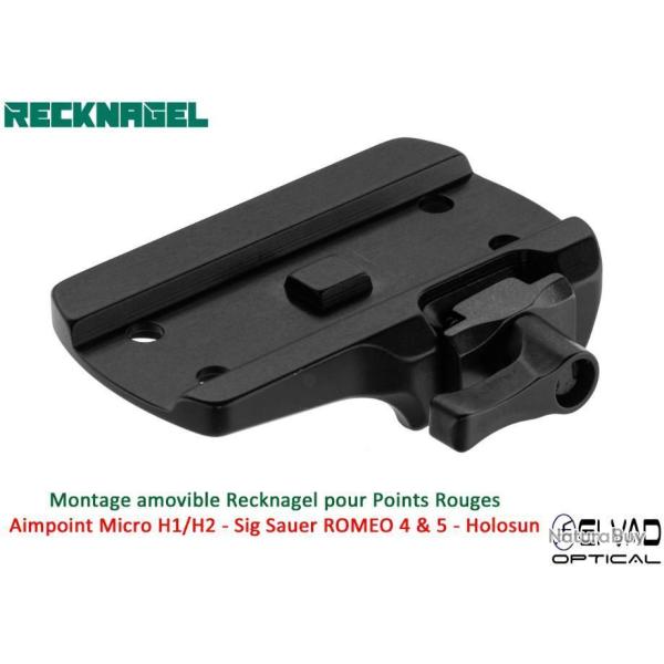 Montage Amovible ERA RECKNAGEL pour Rail Weaver - Holosun, Sig Sauer ROMEO 4 & 5