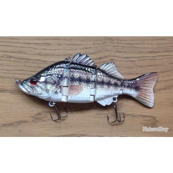 poisson nageur swimbait Black bass de 18 cm / 84g