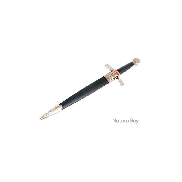 Dague Templi�re avec fourreau de 37 cm