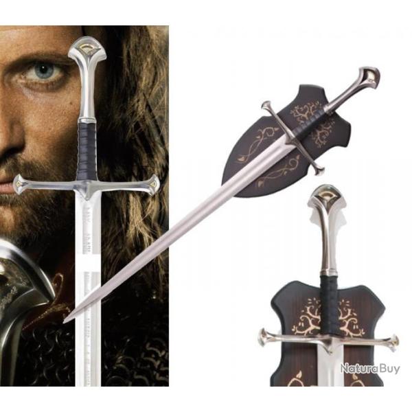 Epe d'ANDURIL avec socle bois ? Le Seigneur des Anneaux