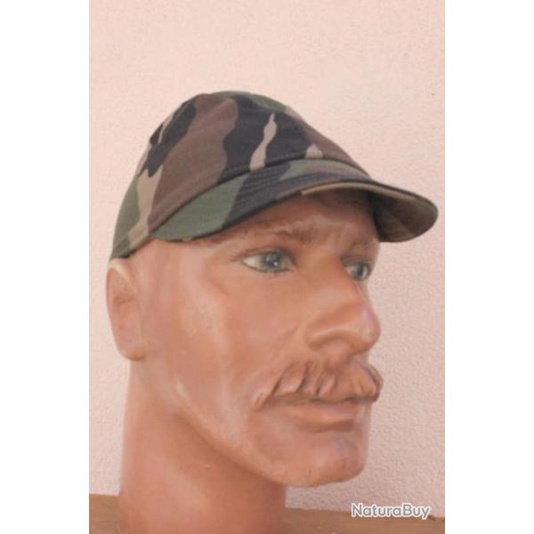 -*- Tour de t�te 57 cm -*- Casquette Bigeard camouflage CE sans nuqui�re