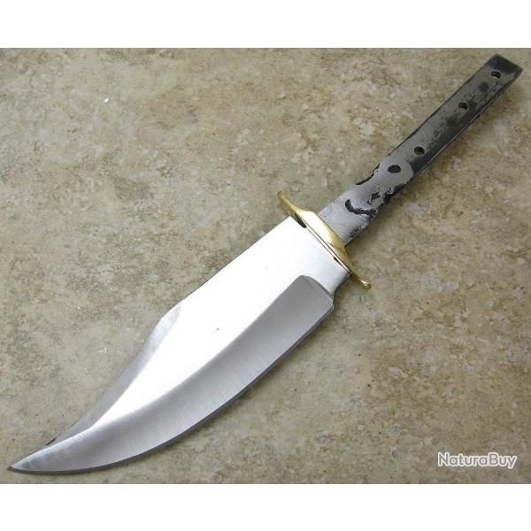 Lot de 2 Lames de Couteau  Customiser Trailing Point Acier Carbone BL099