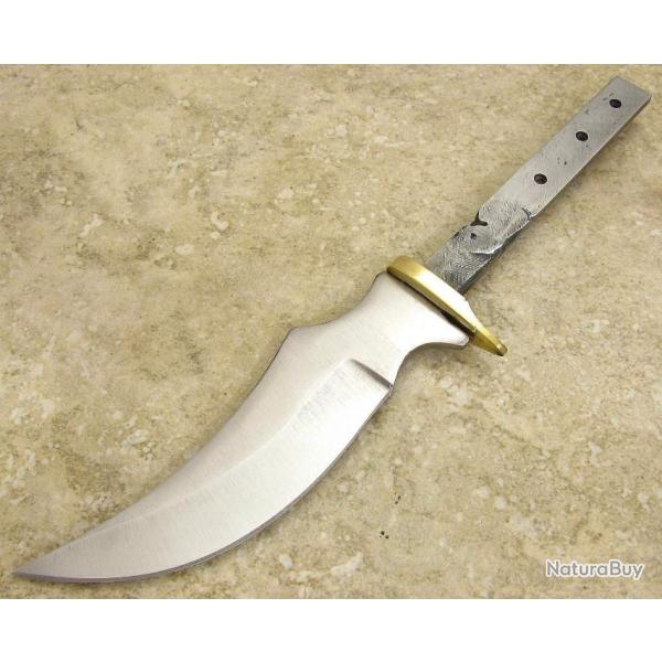 Lot de 2 Lames de Couteau � Customiser Upswept Skinner Acier Carbone BL101