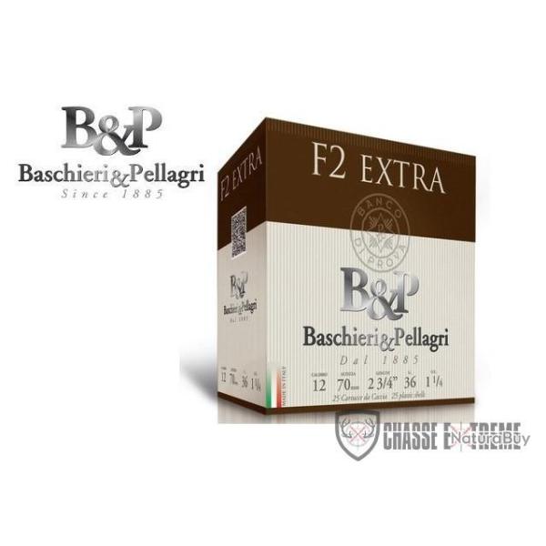Boite de 25 Cartouches B&P F2 Extra 36G Cal 12/70 Pb 4