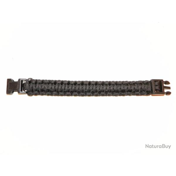 Bracelet paracorde 22cm - noir