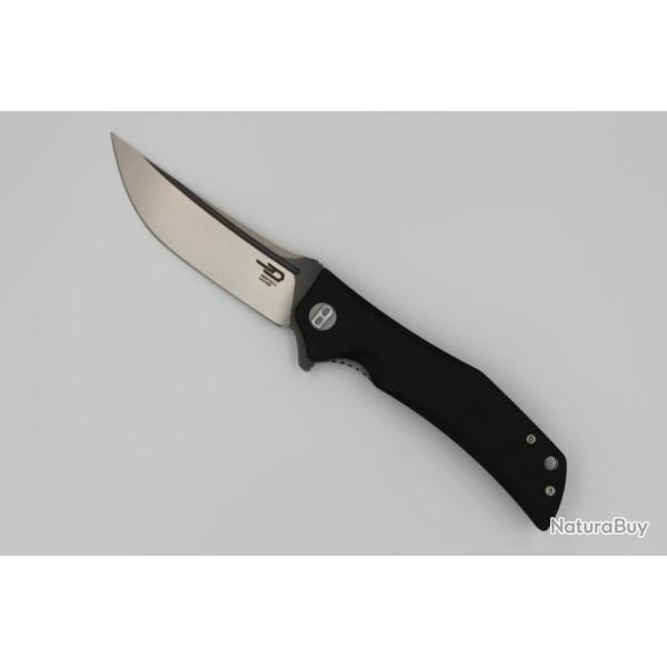 Couteau Bestech Knives Scimitar Lame Acier D2 Manche Black G-10 Linerlock BTKG05A2
