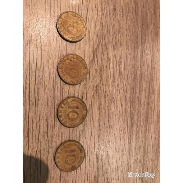 Monnaie Allemande 10 Pennig