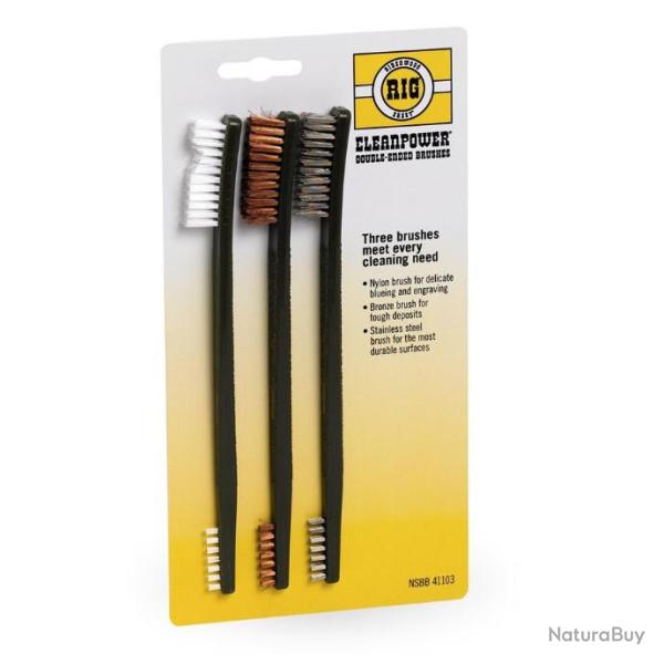Set de 3 brosses de nettoyage