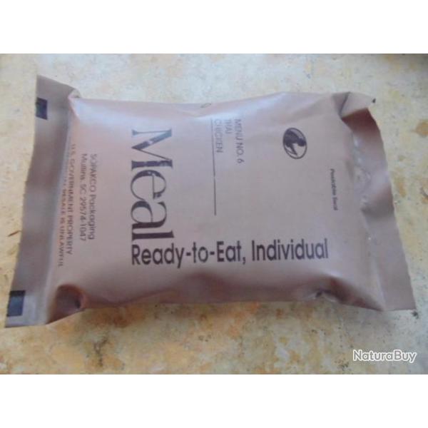 ration combat US army p�riode actuelle , poulet curry , jamais ouverte