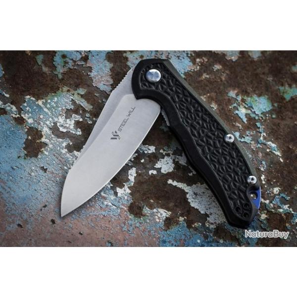 Couteau Steel Will Modus F25-11 Lame Acier D2 Manche FRN Black SMGF2511