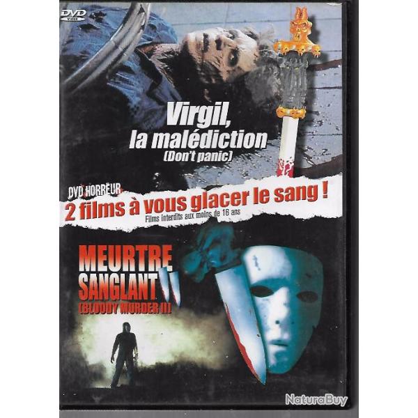 virgil la maldiction et meurtre sanglant dvd 2 films dvd suspense horreur