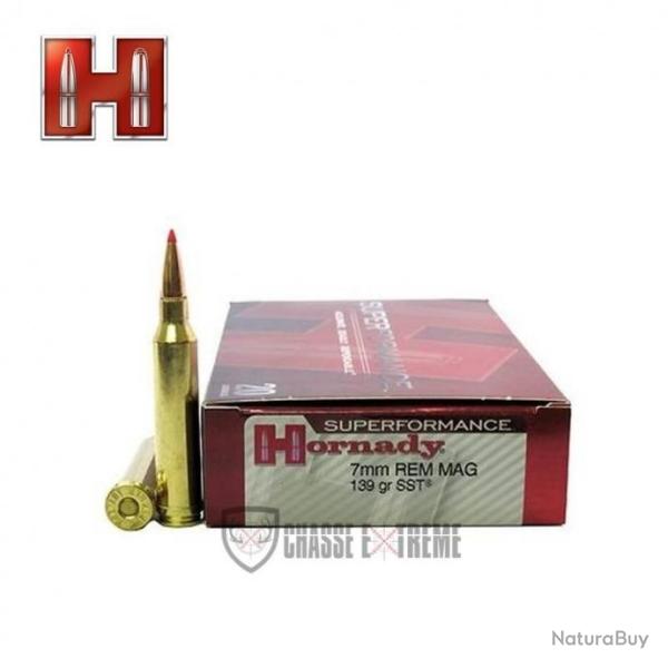 20 Munitions HORNADY Superformance 7mm Rem Mag 139 Gr Sst