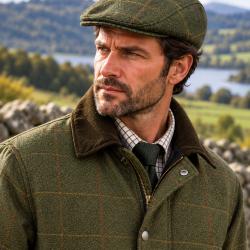 Manteau homme tweed Dark
