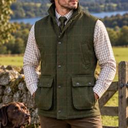 Gilet Tweed Homme Dark