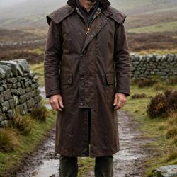 Manteau Stockman Cape long