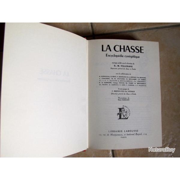 Livre LA CHASSE de Villenave