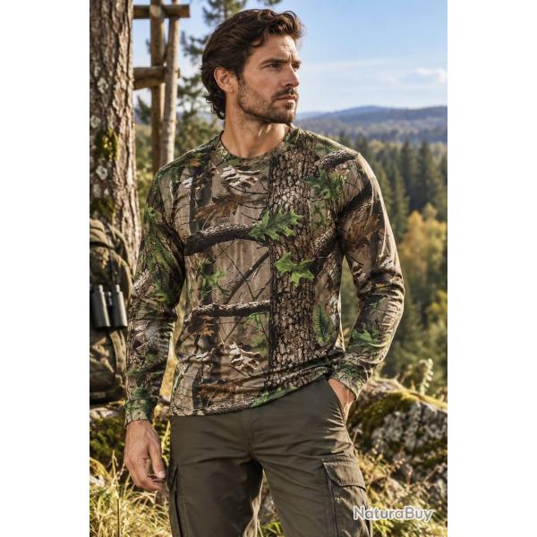 T-Shirt manche longue camouflage