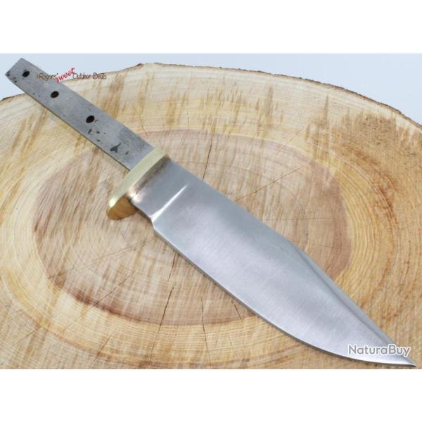 Lot de 2 Lames A Customiser Acier Carbone/Inox Garde Laiton BL120