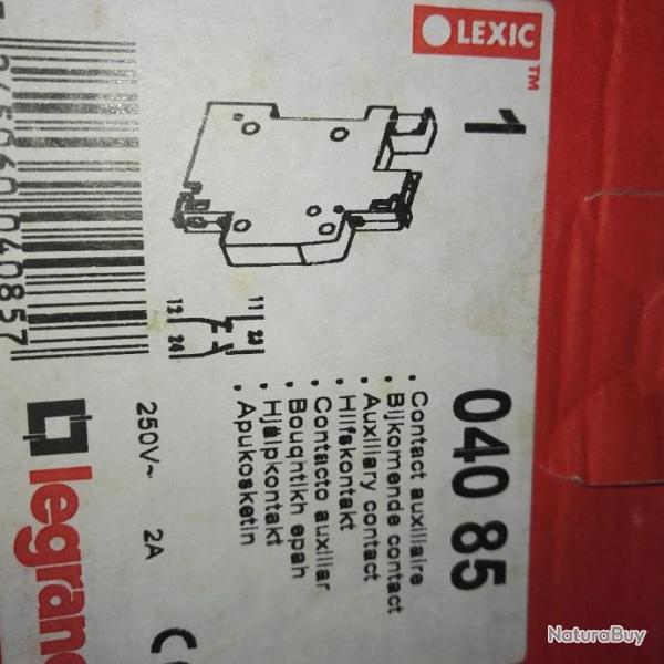 Contact auxiliaire pour contacteur et t�l�rupteur Legrand neuf