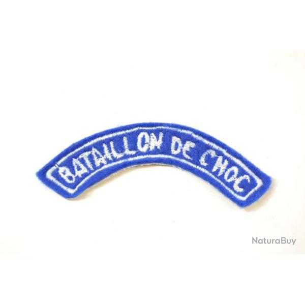Repro titre d'paule BATAILLON DE CHOC / fabrication locale (patch / cusson)