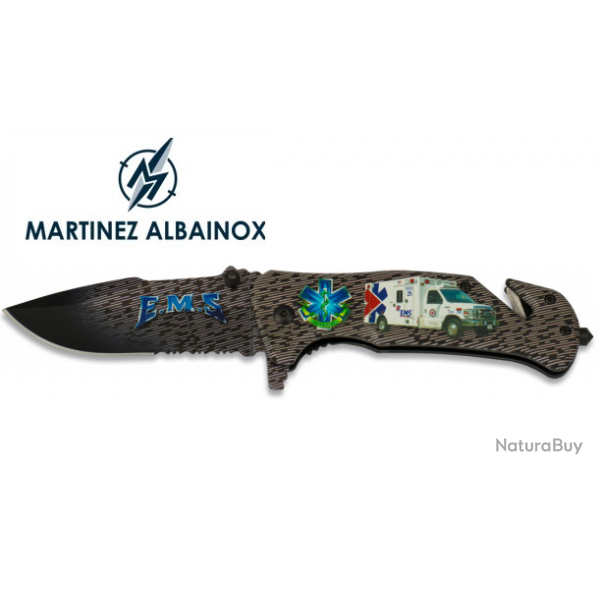 Couteau fantaisie Pliant tactique EMS  Lame de 8.2 cm / IMPRESSION PHOTO