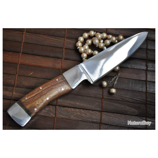 COUTEAU DE CHEF Fabrication artisanale (Poli Mirioir)