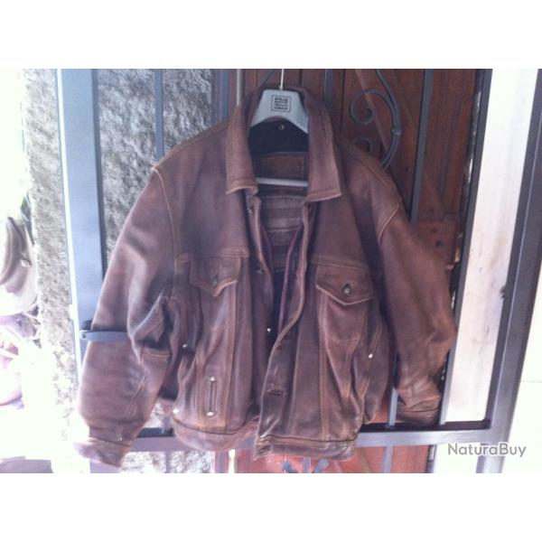 magnifique blouson vintage en cuir