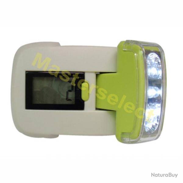 Lampe  De Poche Podometre Compteur De Pas Pour Coureur Marcheur A Leds Puissante