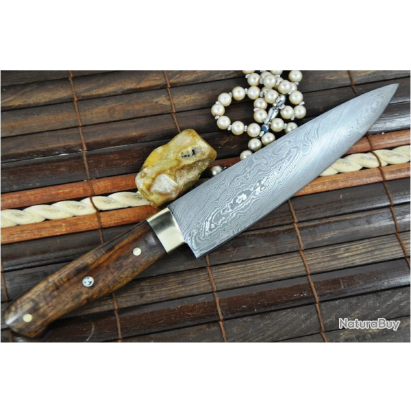 COUTEAU DE CHEF DAMAS - CONCEPTION ARTISANALE
