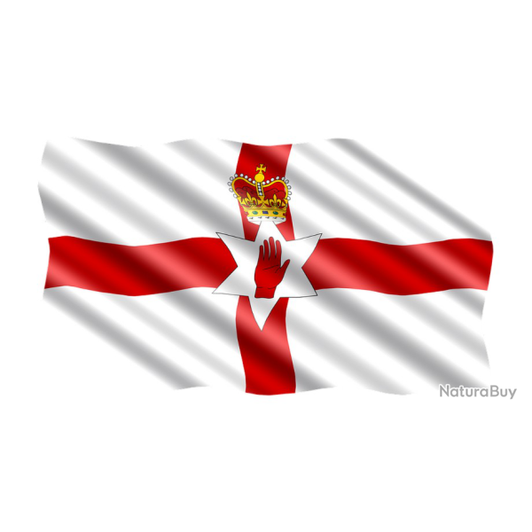 Drapeau Irlande du Nord   (150 x 90 cm)  (100% polyester) (NEUF)