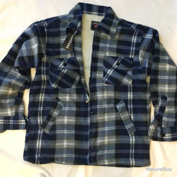 CHEMISE B�CHERON  POLAIRE FOURR�E CHAUDE