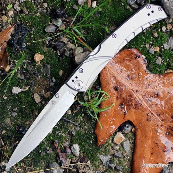 Couteau Nemesis MPR1 Titane Lame Acier VG-10 Manche Titane Lockback Clip NE19