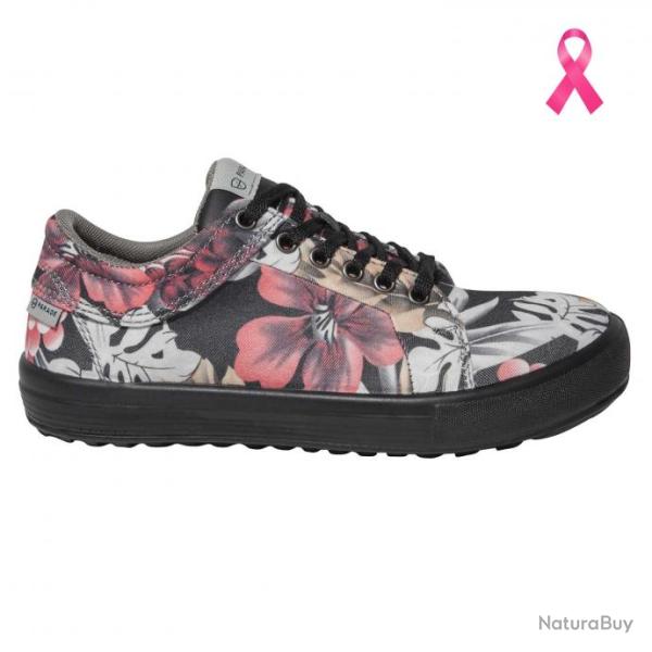 Sneakers de s�curit� � fleurs pour femme Parade Protection VENICE 38 Rose