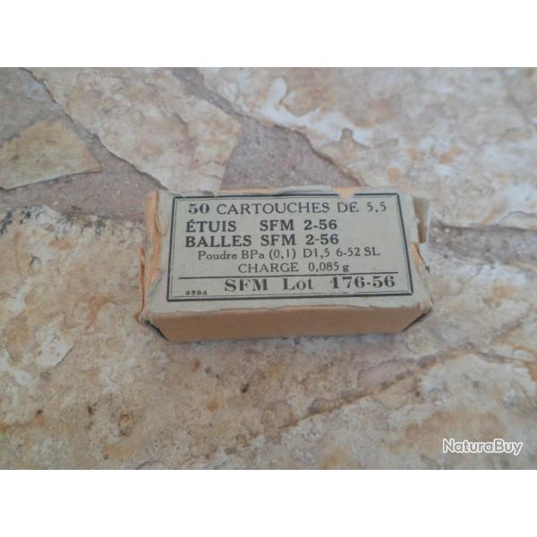 Ancienne boite de collection 22 Lr de 1956