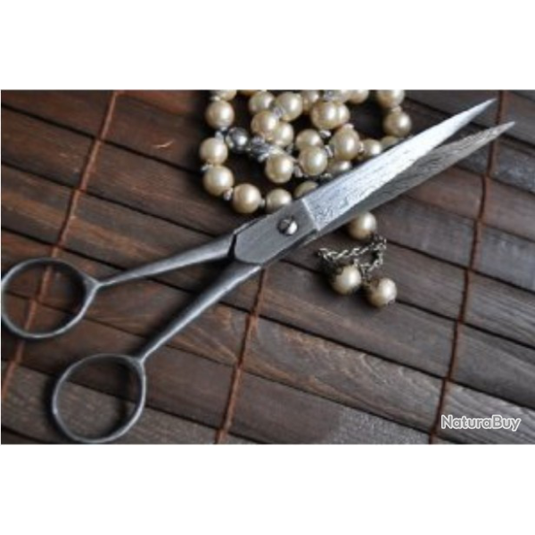 LAME DAMAS - CISEAU DAMAS - TRAVAIL D'ART - VALEUR EXCEPTIONNELLE