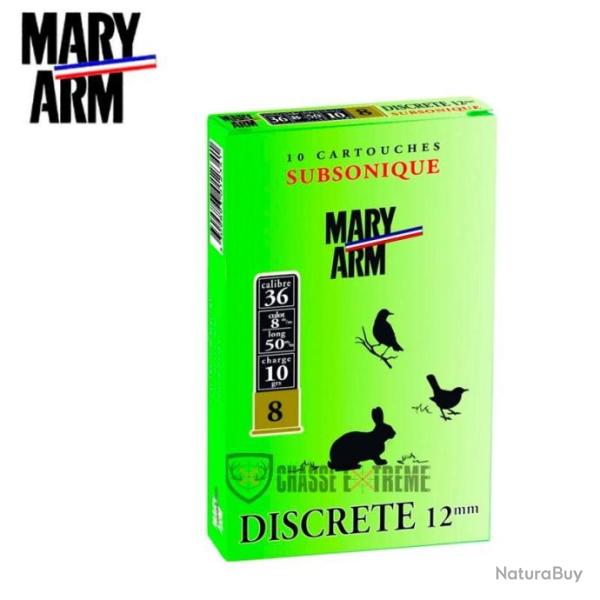10 cartouches MARY ARM Subsoniques Cal 12 Pb N� 6
