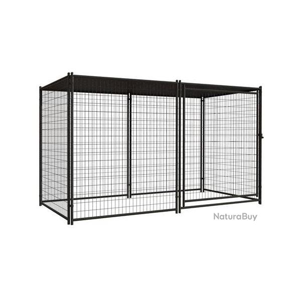 Chenil XXL abri chien enclos parc cage chenil ext�rieur chenil en panneaux cielterre-commerce