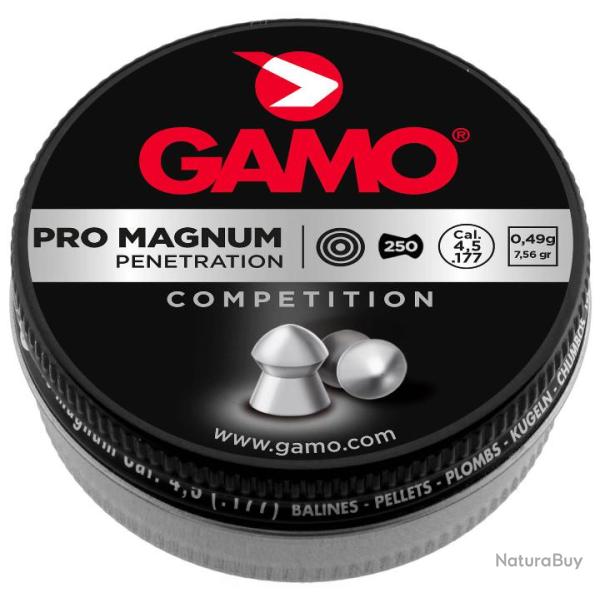 Plombs Pro-Magnum (Pntration)  500 plombs Cal. 4.5 - GAMO