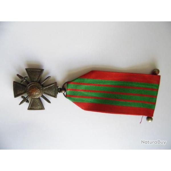 RARE CROIX DE GUERRE 1939 FABRICATION DE "MILAN" / FFL LIBERATION