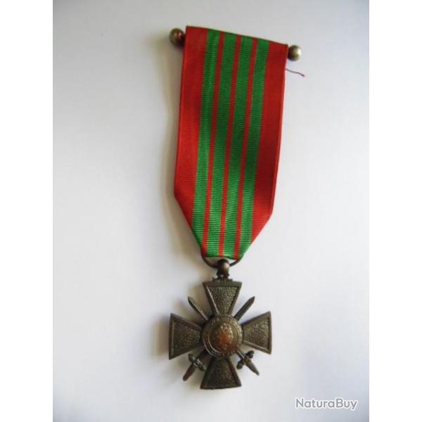 RARE CROIX DE GUERRE 1939 FABRICATION DE "MILAN" / FFL LIBERATION