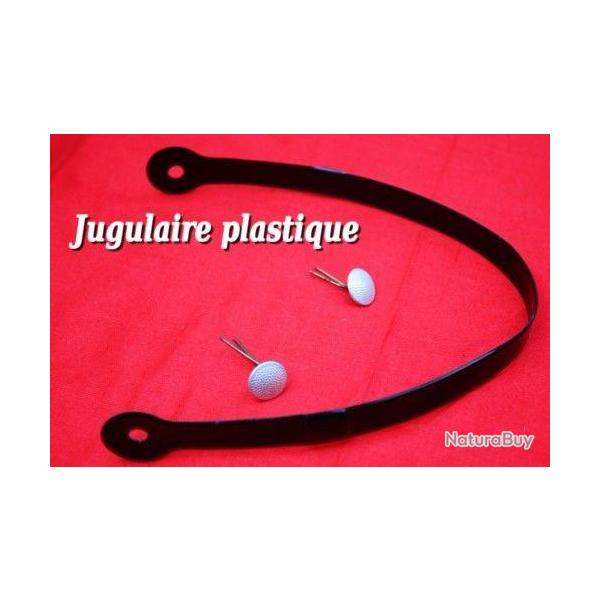 Jugulaire+rivets pour casquette Allemande (Origine Ex-Allemagne de l'Est) 4a.
