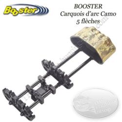 BOOSTER Carquois d'arc 5 fl&egrave;ches pour compound noir ou camo kryptek highlander Kryptek Highlander