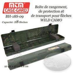 MTM Case-Gard BH-18S-09 Bo&icirc;te &agrave; fl&egrave;ches WILD CAMO pour le transport et le rangement de 18 fl&egrave;ches