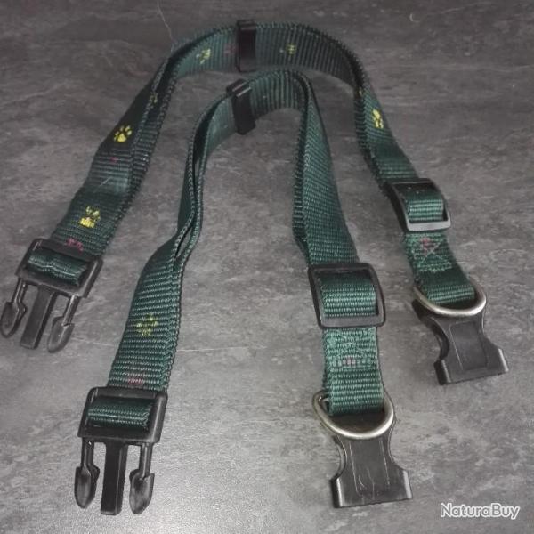 Lot de 2 colliers nylon classique r�glable