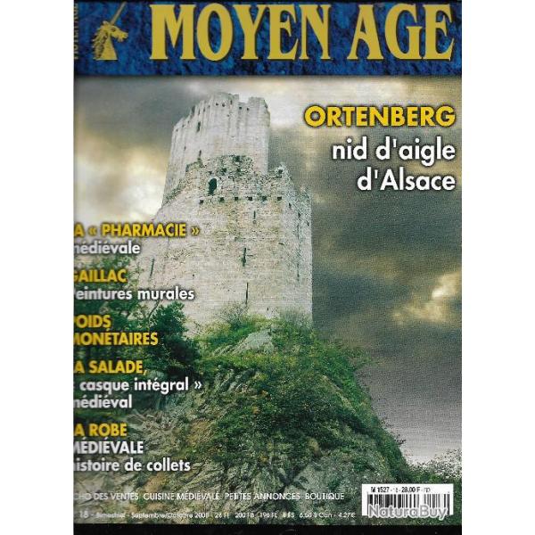 Revue heimdal , moyen-age n�18 ,pharmacie m�di�vale, la robe ,la salade casque int�gral,